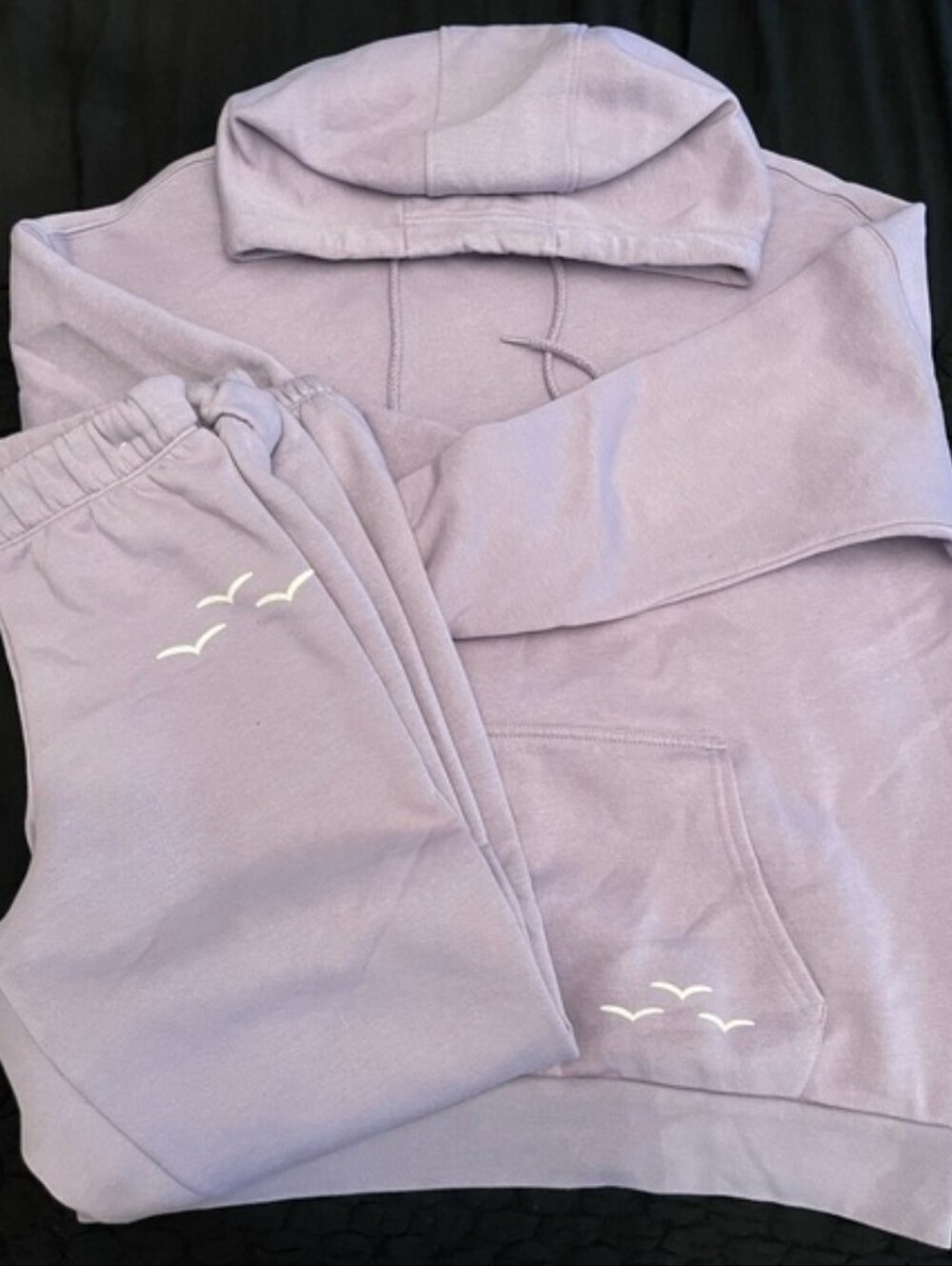 Lazypants Lavender Hoodie & Sweatpants Set